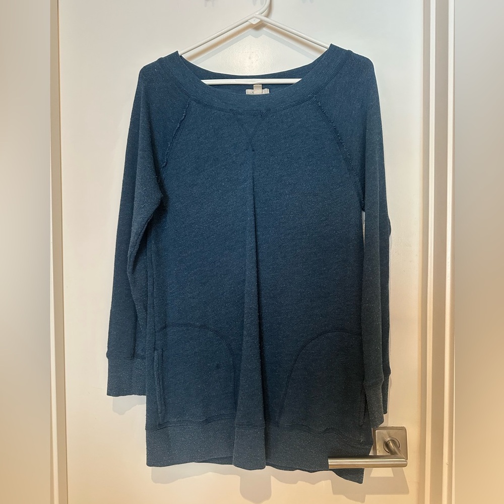 Caslon tunic Sweatshirt Relaxed fit size 8